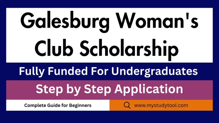 Galesburg Woman's Club Scholarship 2026 How to Apply