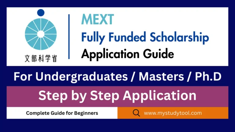MEXT Scholarship 2026 (Fully Funded) Application Guide