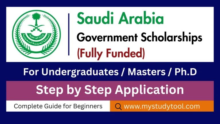 Fully funded Saudi Arabia Government Scholarships for international students. Free tuition, housing & stipend. Apply Now!