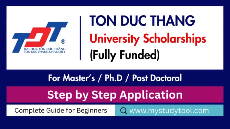 Ton Duc Thang University Scholarships - Full funding for Master's & PhD. GPA 3.6+ required. Complete guide here.